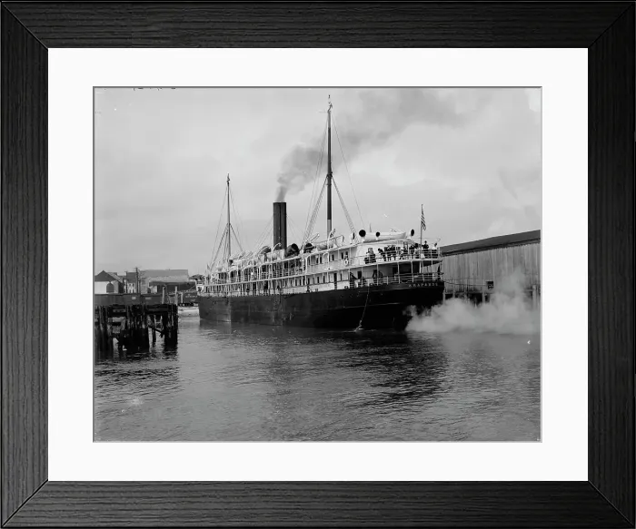 Framed Print : Clyde steamer Araphoe [sic], Charleston, S.C. between 1900 and 1910. Creator: Unknown