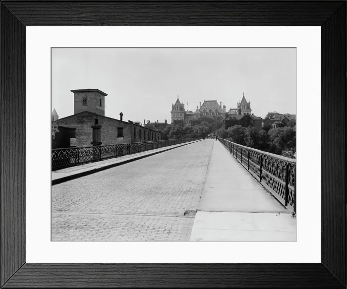 Framed Print : Hawk St. [Street] viaduct and state capitol, Albany, N.Y. between 1900 and 1910. Creator: Unknown