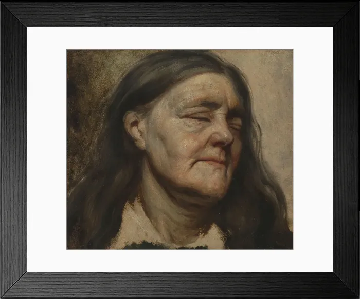 Framed Print : Study of an Old Woman, c.1856-c.1857. Creator: Matthijs Maris Framed Print : Study of an Old Woman, c.1856-c.1857. Creator: Matthijs Maris