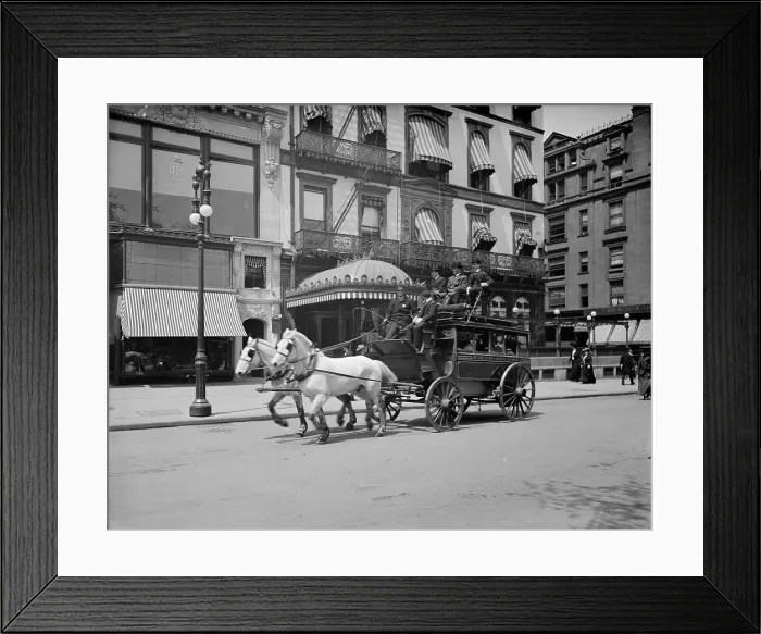 Framed Print : A 5th Ave. (Fifth Avenue) stage, New York, N.Y. between 1900 and 1910. Creator: Unknown Framed Print : A 5th Ave. (Fifth Avenue) stage, New York, N.Y. between 1900 and 1910. Creator: Unknown