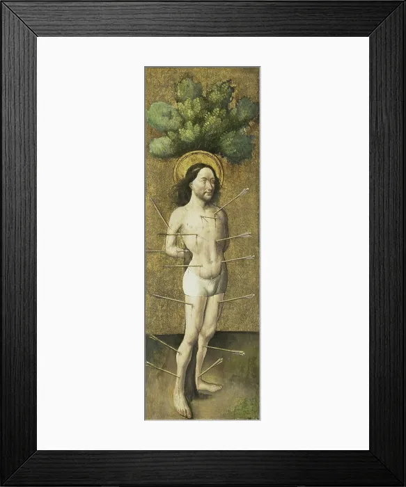 Framed Print : Saint Sebastian, c.1460. Creator: Master ES Framed Print : Saint Sebastian, c.1460. Creator: Master ES