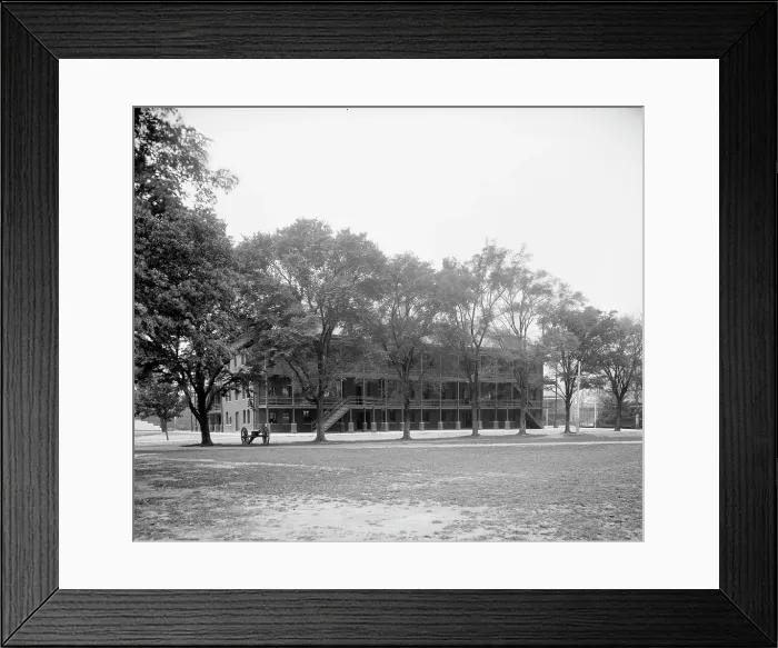 Framed Print : New Barracks, Fort Monroe, Va. between 1900 and 1910. Creator: Unknown Framed Print : New Barracks, Fort Monroe, Va. between 1900 and 1910. Creator: Unknown