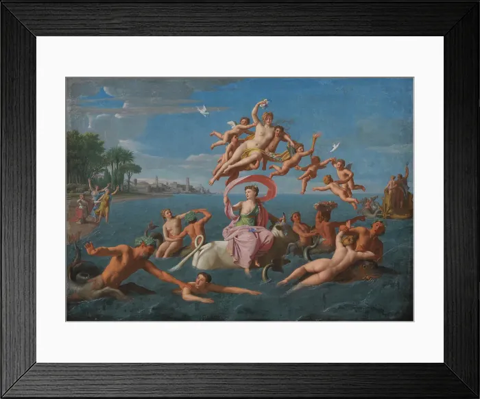 Framed Print : The Rape of Europe, 1659-1717. Creators: Nicolas Colombel, Francesco Albani Framed Print : The Rape of Europe, 1659-1717. Creators: Nicolas Colombel, Francesco Albani