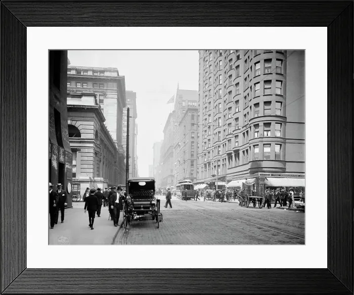 Framed Print : Dearborn Street, Chicago, Ill. c1907. Creator: Unknown Framed Print : Dearborn Street, Chicago, Ill. c1907. Creator: Unknown