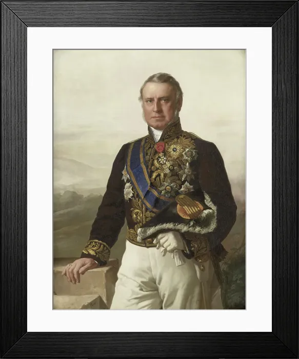 Framed Print : Charles Ferdinand Pahud (1803-73). Gouverneur-generaal (1855-61), 1863-1868. Creator: Jacob Spoel