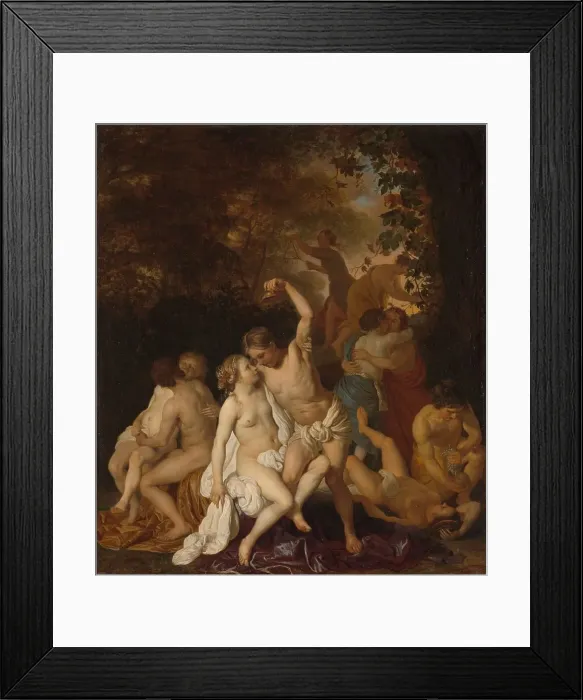 Framed Print : Scene with Bacchantes, 1653. Creator: Jacob van Loo Framed Print : Scene with Bacchantes, 1653. Creator: Jacob van Loo