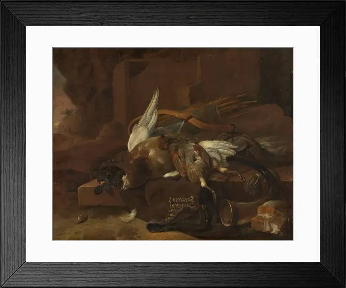 Framed Print : A Hunter's Bag, 1660-1695. Creator: Melchior d'Hondecoeter Framed Print : A Hunter's Bag, 1660-1695. Creator: Melchior d'Hondecoeter