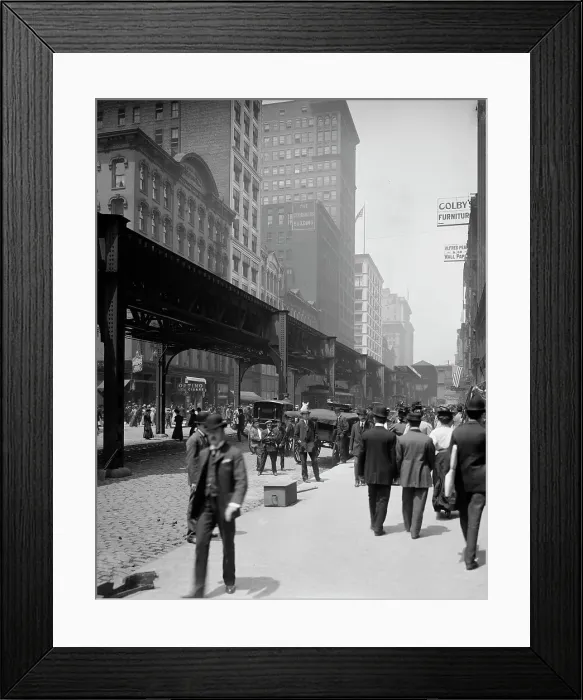 Framed Print : Wabash Avenue, Chicago, Ill. c1907. Creator: Unknown Framed Print : Wabash Avenue, Chicago, Ill. c1907. Creator: Unknown