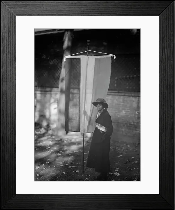 Framed Print : Woman Suffrage - Pickets, 1917. Creator: Harris & Ewing. Woman Suffrage - Pickets, 1917. Creator: Harris & Ewing Framed Print : Woman Suffrage - Pickets, 1917. Creator: Harris & Ewing. Woman Suffrage - Pickets, 1917. Creator: Harris & Ewing