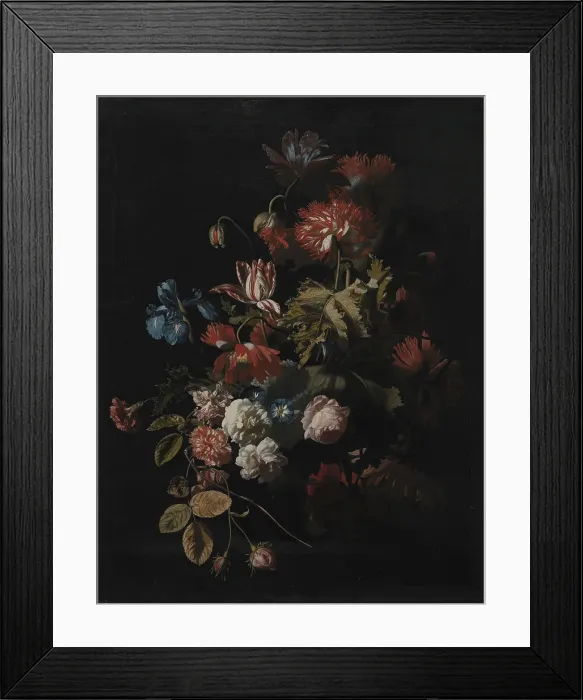 Framed Print : A Vase with Flowers, 1659-1721. Creator: Simon Pietersz Verelst Framed Print : A Vase with Flowers, 1659-1721. Creator: Simon Pietersz Verelst
