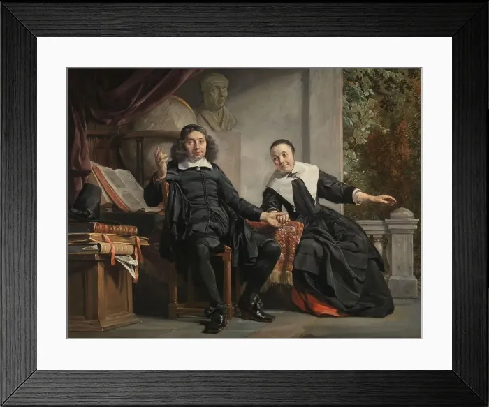 Framed Print : Abraham Casteleyn and his Wife, Margarieta van Bancken, 1663. Creator: Jan de Bray Framed Print : Abraham Casteleyn and his Wife, Margarieta van Bancken, 1663. Creator: Jan de Bray