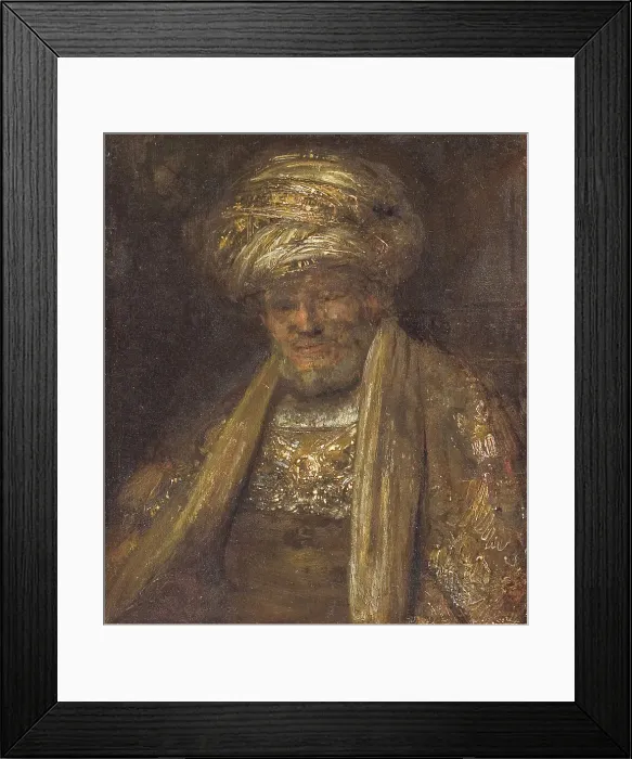 Framed Print : Portrait of an Oriental Man, 1660. Creator: Aert de Gelder Framed Print : Portrait of an Oriental Man, 1660. Creator: Aert de Gelder