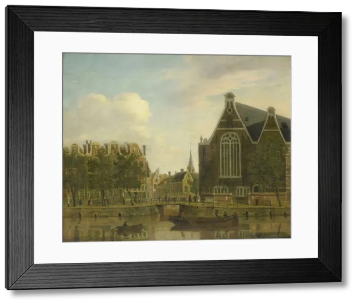 Framed Print : The so-called Boerenverdriet on the Spui, Amsterdam, 1750-1781. Creator: Jan Ekels the Elder Framed Print : The so-called Boerenverdriet on the Spui, Amsterdam, 1750-1781. Creator: Jan Ekels the Elder
