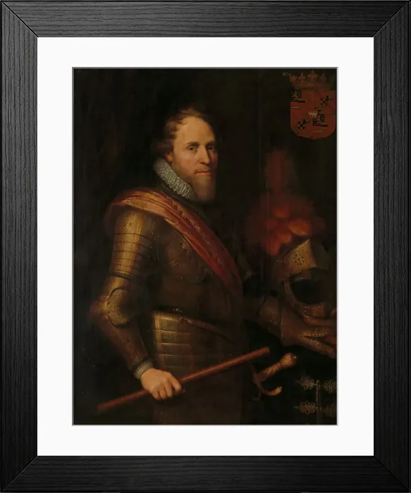 Framed Print : Portrait of Maurits (1567-1625), Prince of Orange, c.1607-c.1613. Creator: Workshop of Michiel Jansz van Mierevelt Framed Print : Portrait of Maurits (1567-1625), Prince of Orange, c.1607-c.1613. Creator: Workshop of Michiel Jansz van Mierevelt