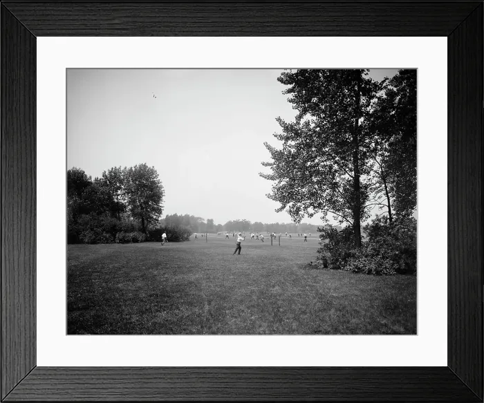 Framed Print : Tennis grounds, Washington Park, Chicago, Ill. between 1900 and 1910. Creator: Unknown Framed Print : Tennis grounds, Washington Park, Chicago, Ill. between 1900 and 1910. Creator: Unknown