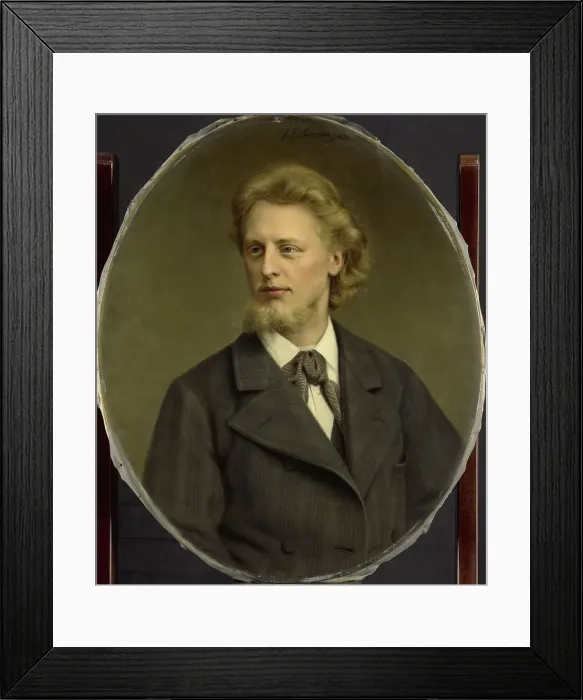 Framed Print : Portrait of Jacques Fabrice Herman Perk (1859-1881), 1882. Creator: Jan Hendrik Neuman Framed Print : Portrait of Jacques Fabrice Herman Perk (1859-1881), 1882. Creator: Jan Hendrik Neuman