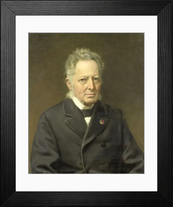 Framed Print : Portrait of Jan Heemskerk Azn (1818-1897), 1896. Creator: Jan Hendrik Neuman Framed Print : Portrait of Jan Heemskerk Azn (1818-1897), 1896. Creator: Jan Hendrik Neuman