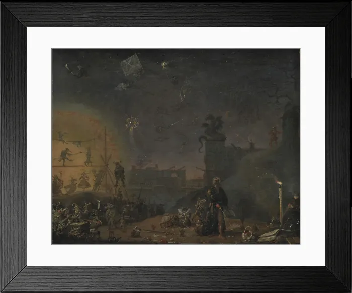 Framed Print : The Vision of the Sunday Child, 1660. Creator: Cornelis Saftleven