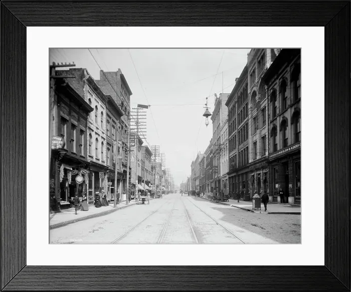 Framed Print : Gay Street, Knoxville, Tenn. between 1900 and 1910. Creator: Unknown Framed Print : Gay Street, Knoxville, Tenn. between 1900 and 1910. Creator: Unknown