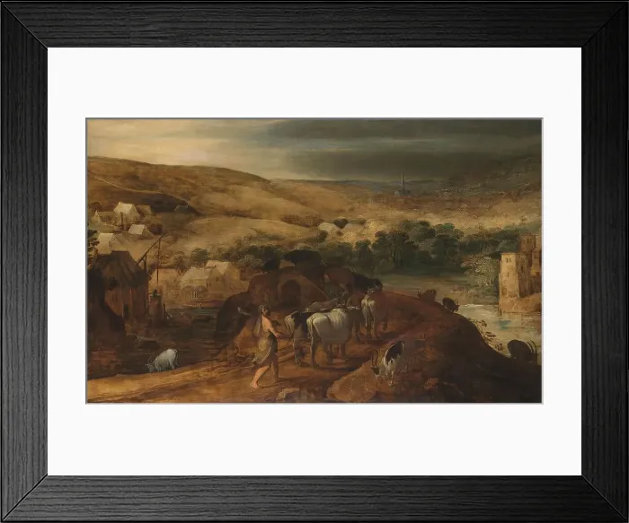 Framed Print : Hercules Steals the Oxen of Geryon, 1590-1635. Creator: Joos de Momper, the younger Framed Print : Hercules Steals the Oxen of Geryon, 1590-1635. Creator: Joos de Momper, the younger