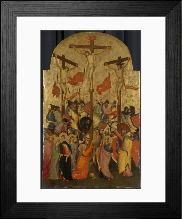Framed Print : The Crucifixion, c.1390. Creator: Niccolo di Pietro Gerini Framed Print : The Crucifixion, c.1390. Creator: Niccolo di Pietro Gerini