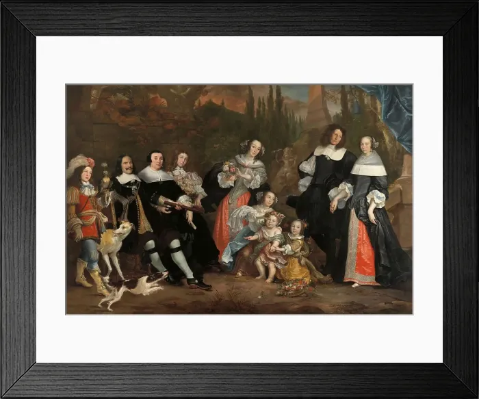 Framed Print : Michiel de Ruyter and his Family, 1662. Creator: Juriaen Jacobsz Framed Print : Michiel de Ruyter and his Family, 1662. Creator: Juriaen Jacobsz