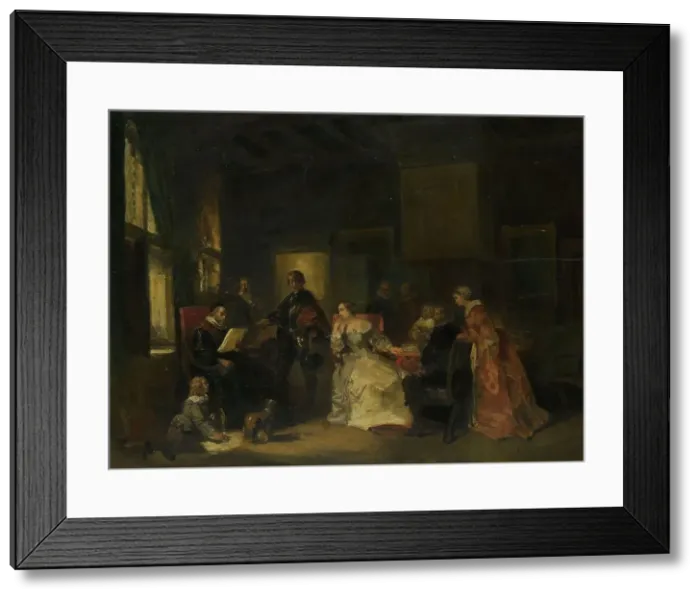 Framed Print : Historical Scene with William the Silent?, 1830-1860. Creator: Nicolaas Pieneman Framed Print : Historical Scene with William the Silent?, 1830-1860. Creator: Nicolaas Pieneman