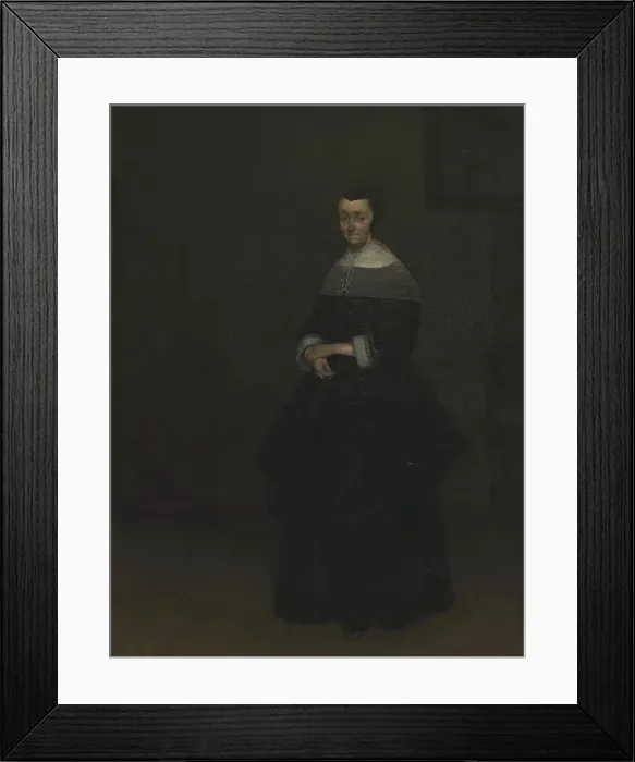 Framed Print : Portrait of a Lady, 1660-1664. Creator: Gerard ter Borch Framed Print : Portrait of a Lady, 1660-1664. Creator: Gerard ter Borch