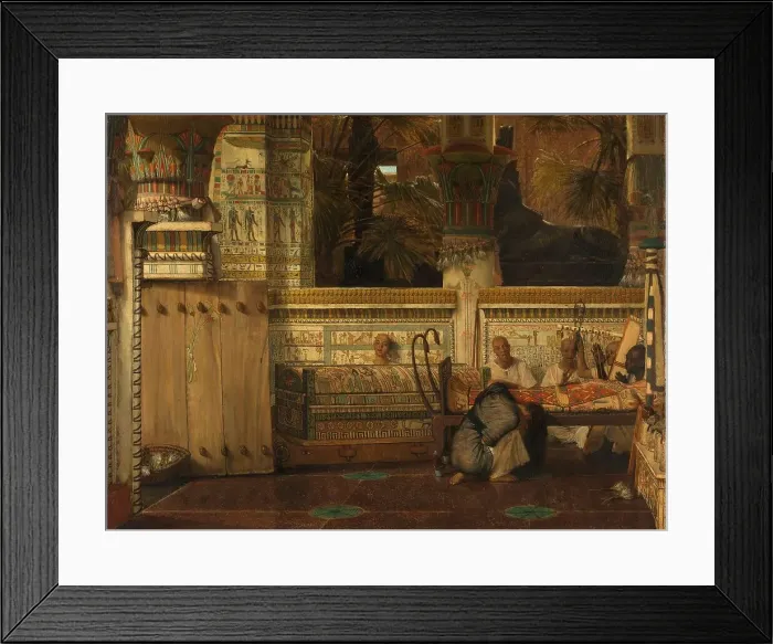 Framed Print : The Egyptian Widow, 1872. Creator: Sir Lawrence Alma-Tadema Framed Print : The Egyptian Widow, 1872. Creator: Sir Lawrence Alma-Tadema