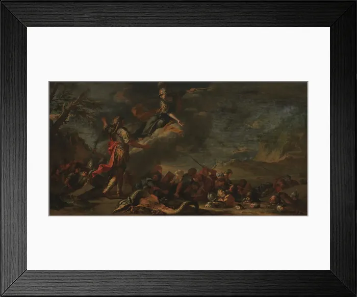 Framed Print : The Founding of Thebes, 1661. Creator: Salvator Rosa Framed Print : The Founding of Thebes, 1661. Creator: Salvator Rosa