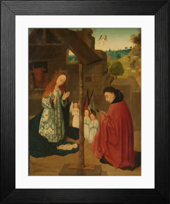 Framed Print : Birth of Christ, c.1490-c.1500. Creator: Master of Brunswick