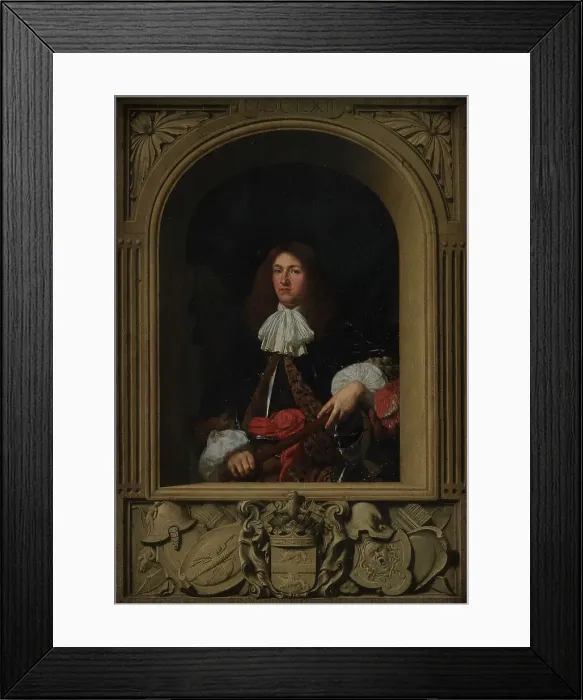 Framed Print : Portrait of Count Ulrik Frederik Gyldenlove, 1662. Creator: Frans van Mieris Framed Print : Portrait of Count Ulrik Frederik Gyldenlove, 1662. Creator: Frans van Mieris