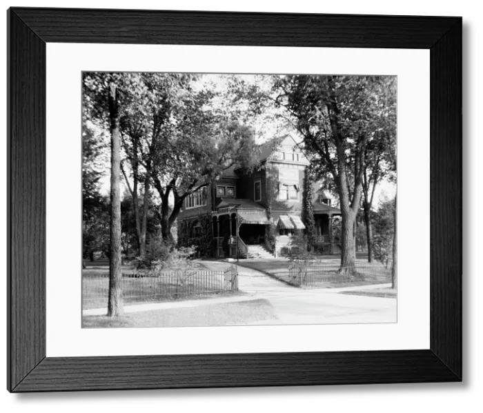 Framed Print : Dr. Henry C. Potter's residence, Saginaw, Mich. between 1900 and 1910. Creator: Unknown Framed Print : Dr. Henry C. Potter's residence, Saginaw, Mich. between 1900 and 1910. Creator: Unknown
