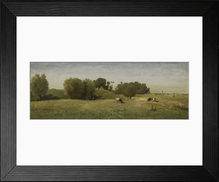 Framed Print : Landscape near Abcoude, 1860-1870. Creator: Paul Joseph Constantin Gabriel Framed Print : Landscape near Abcoude, 1860-1870. Creator: Paul Joseph Constantin Gabriel