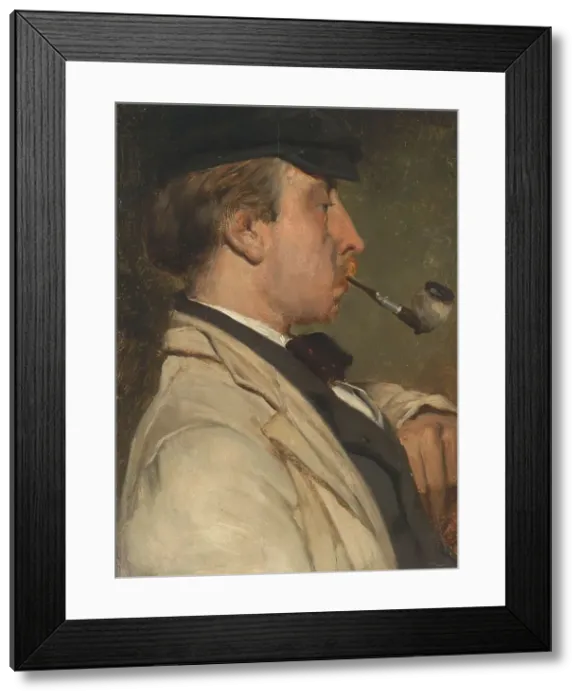 Framed Print : Portrait of Ludwig Casimir ('Louis') Sierig (1834-1919), Painter, 1858. Creator: Matthijs Maris Framed Print : Portrait of Ludwig Casimir ('Louis') Sierig (1834-1919), Painter, 1858. Creator: Matthijs Maris