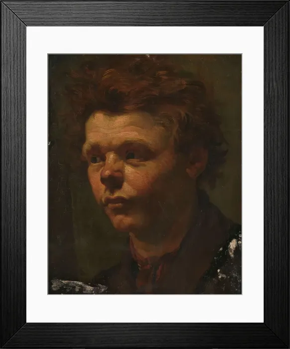 Framed Print : Portrait Study, 1856. Creator: Matthijs Maris Framed Print : Portrait Study, 1856. Creator: Matthijs Maris
