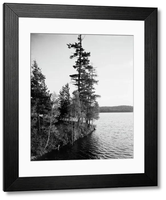 Framed Print : Lower St. Regis Lake, Adirondack Mts. N.Y. between 1900 and 1905. Creator: Unknown Framed Print : Lower St. Regis Lake, Adirondack Mts. N.Y. between 1900 and 1905. Creator: Unknown