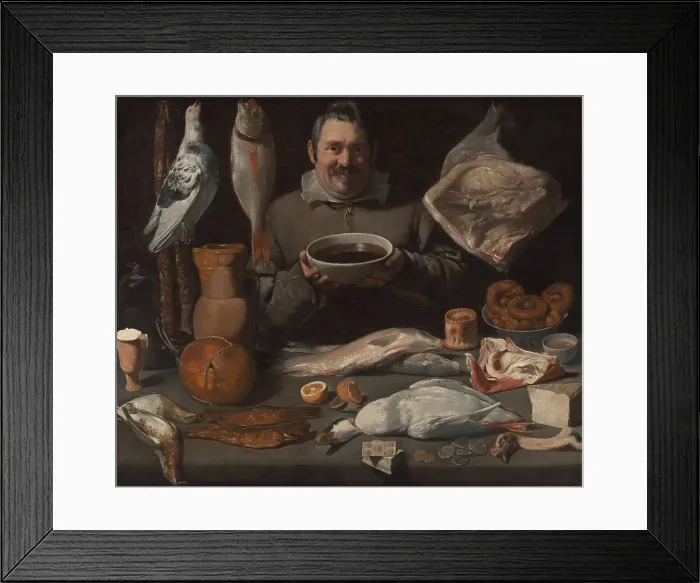 Framed Print : Kitchen Scene, 1610-1625. Creator: Meester van de Amsterdamse Bodegón Framed Print : Kitchen Scene, 1610-1625. Creator: Meester van de Amsterdamse Bodegón