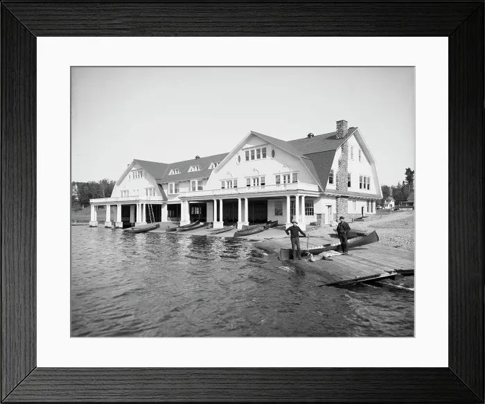 Framed Print : Lower St. Regis Lake, Paul Smith's Hotel, Adirondack Mts. N.Y. between 1900 and 1905. Creator: Unknown Framed Print : Lower St. Regis Lake, Paul Smith's Hotel, Adirondack Mts. N.Y. between 1900 and 1905. Creator: Unknown