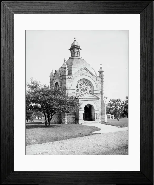 Framed Print : The Chapel, Forest Lawn Cemetery, Saginaw, Mich. between 1900 and 1910. Creator: Unknown Framed Print : The Chapel, Forest Lawn Cemetery, Saginaw, Mich. between 1900 and 1910. Creator: Unknown