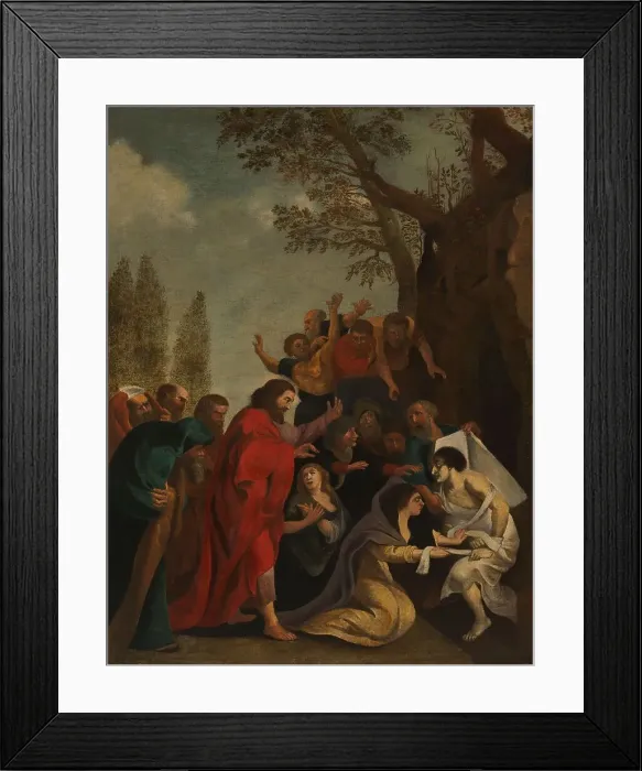 Framed Print : The Raising of Lazarus, 1600-1700. Creator: Peter Paul Rubens (after) Framed Print : The Raising of Lazarus, 1600-1700. Creator: Peter Paul Rubens (after)