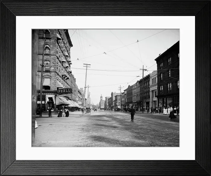 Framed Print : Genesee Avenue, Saginaw, Mich. between 1900 and 1910. Creator: Unknown Framed Print : Genesee Avenue, Saginaw, Mich. between 1900 and 1910. Creator: Unknown