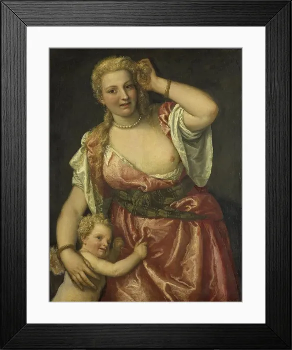 Framed Print : Venus and Cupid, 1575-1590. Creator: Unknown Framed Print : Venus and Cupid, 1575-1590. Creator: Unknown