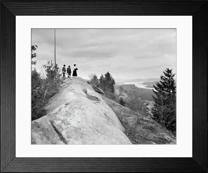 Framed Print : Fulton Chain, looking east from Bald Mountain, Adirondack Mts. N.Y. between 1900 and 1905. Creator: Unknown Framed Print : Fulton Chain, looking east from Bald Mountain, Adirondack Mts. N.Y. between 1900 and 1905. Creator: Unknown