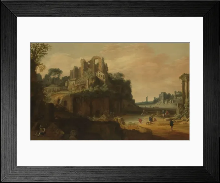 Framed Print : Roman Landscape with Ruins, c.1629-1630. Creator: Pieter Anthonisz van Groenewegen Framed Print : Roman Landscape with Ruins, c.1629-1630. Creator: Pieter Anthonisz van Groenewegen