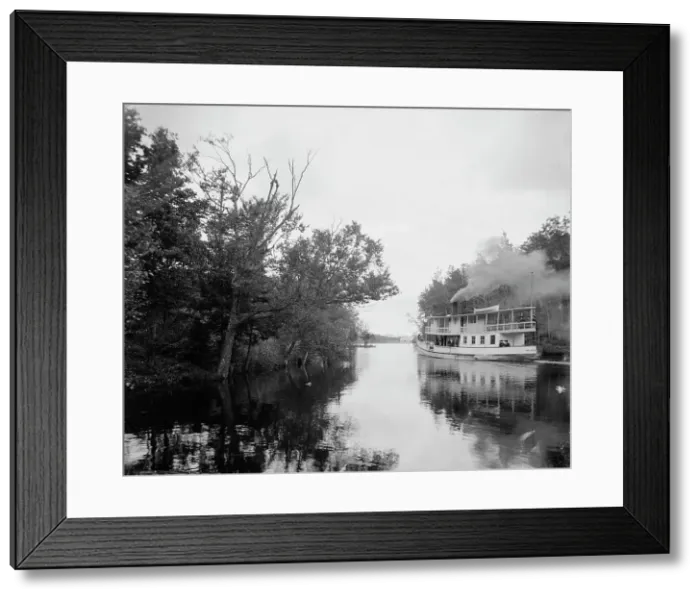 Framed Print : Steamer Nehasac, Adirondack Mts. N.Y. between 1900 and 1905. Creator: Unknown Framed Print : Steamer Nehasac, Adirondack Mts. N.Y. between 1900 and 1905. Creator: Unknown
