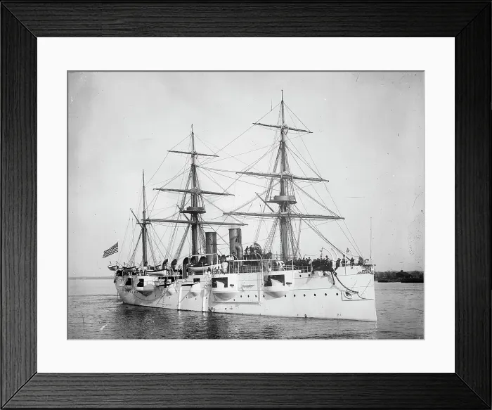 Framed Print : U.S.S. Newark, between 1891 and 1901. Creator: Edward H Hart Framed Print : U.S.S. Newark, between 1891 and 1901. Creator: Edward H Hart