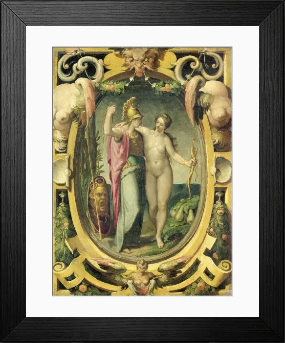 Framed Print : Venus and Minerva, c.1590-c.1620. Creator: Unknown Framed Print : Venus and Minerva, c.1590-c.1620. Creator: Unknown