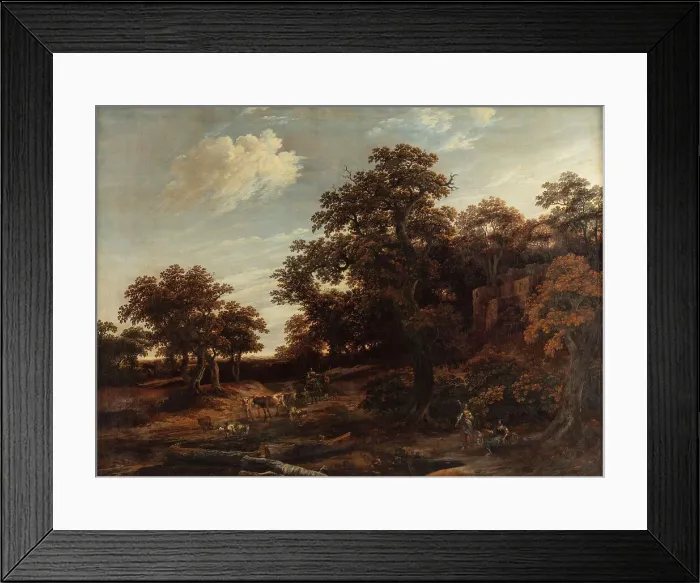 Framed Print : The Edge of the Oak Wood, 1666. Creator: Cornelis Gerritsz. Decker Framed Print : The Edge of the Oak Wood, 1666. Creator: Cornelis Gerritsz. Decker