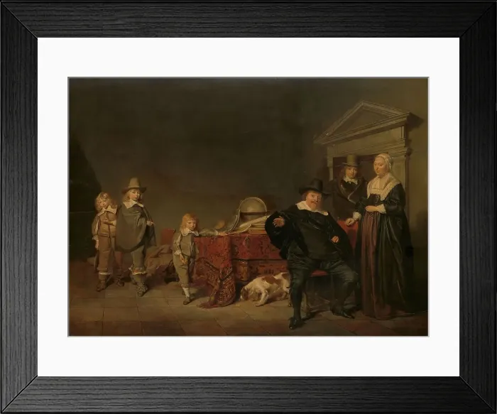 Framed Print : Family Group, 1642. Creator: Pieter Codde Framed Print : Family Group, 1642. Creator: Pieter Codde